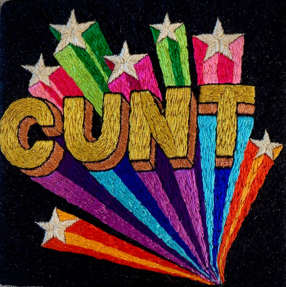 Cunt - Gold - Black